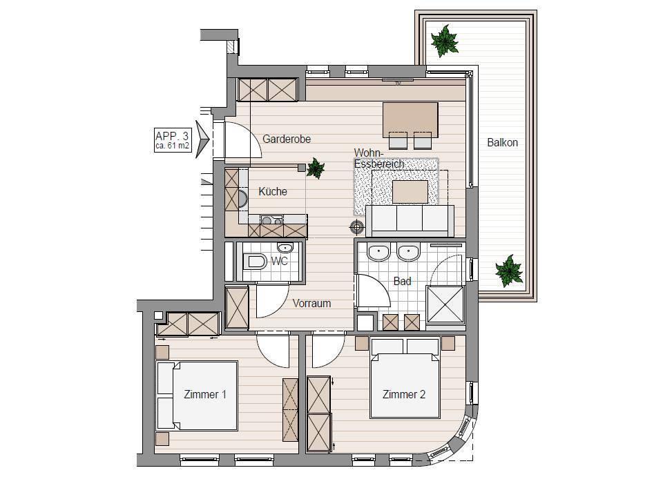 Appartement Steinberghaus